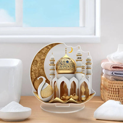 Ramadan Dekoration – Elegant Bordspynt med Måne &amp; Moské - World of StylesRamadan Dekoration – Elegant Bordspynt med Måne &amp; MoskéHem &amp; Inredning → Dekoration → Ramadan / HögtidRamadan Dekoration – Elegant Bordspynt med Måne &amp; Moské